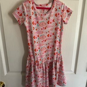 Dot Dot Smile Fish/Hearts Dress 5/6